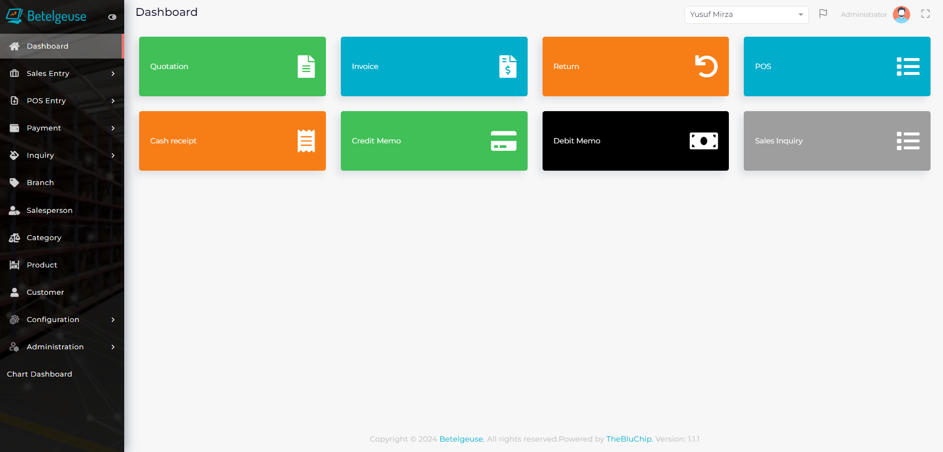 Betelgeuse - Invoice System